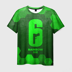 Мужская футболка Rainbow Six - green gradient