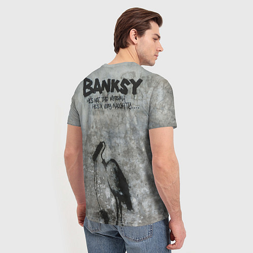 Мужская футболка Banksy - peace / 3D-принт – фото 4