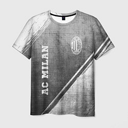 Мужская футболка AC Milan - grey gradient вертикально