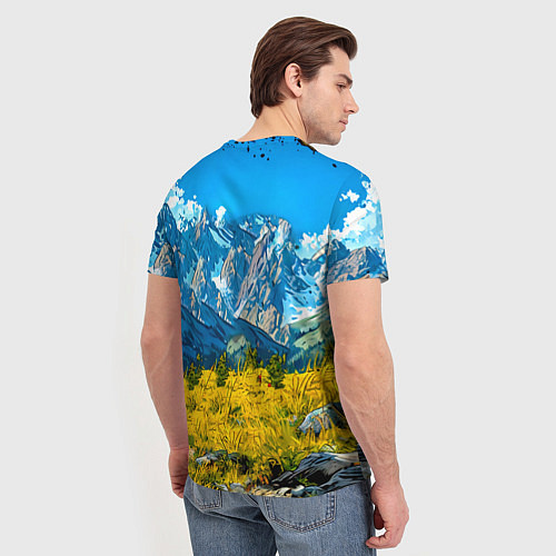Мужская футболка Горный козел / 3D-принт – фото 4