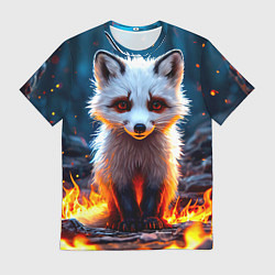 Мужская футболка Песец в огне