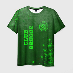 Мужская футболка Club Brugge - green gradient вертикально