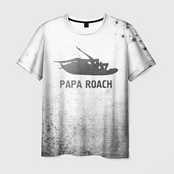 Мужская футболка Papa Roach - white gradient