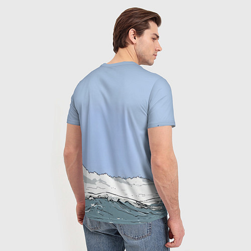 Мужская футболка Русский не сдаются - мощный медведь / 3D-принт – фото 4