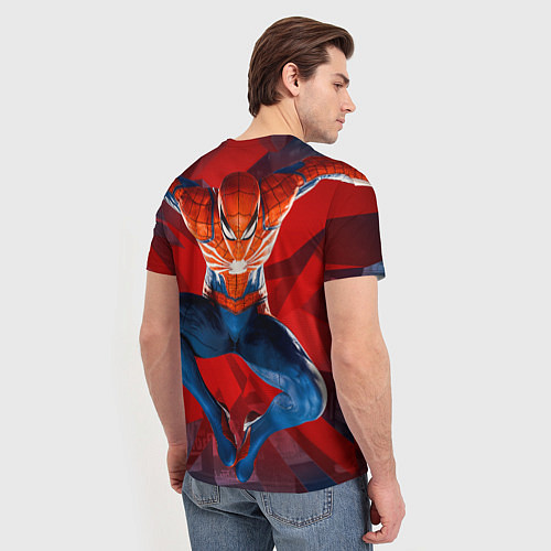 Мужская футболка Fly spiderman / 3D-принт – фото 4