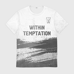 Мужская футболка Within Temptation - white gradient посередине