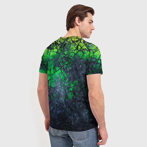 Мужская футболка Абстракция - acid web / 3D-принт – фото 4
