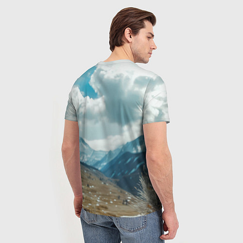 Мужская футболка Воин русский медведь / 3D-принт – фото 4