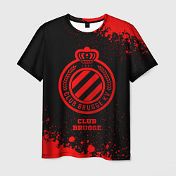 Мужская футболка Club Brugge - red gradient