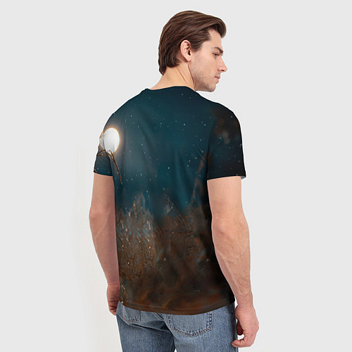 Мужская футболка Котенок рыцарь / 3D-принт – фото 4