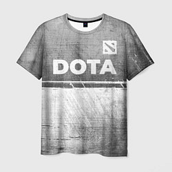 Мужская футболка Dota - grey gradient посередине