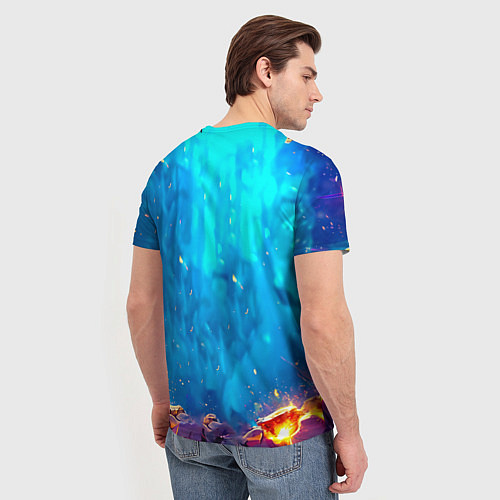 Мужская футболка Павлинчик / 3D-принт – фото 4
