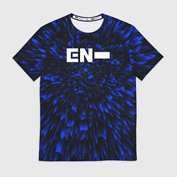 Мужская футболка Enhypen blue energy
