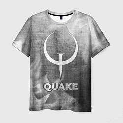 Мужская футболка Quake - grey gradient