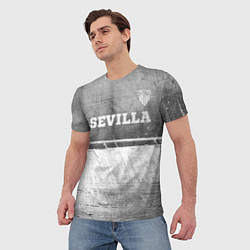 Футболка мужская Sevilla - grey gradient посередине, цвет: 3D-принт — фото 2