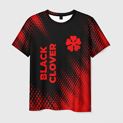 Футболка мужская Black Clover - red gradient вертикально, цвет: 3D-принт