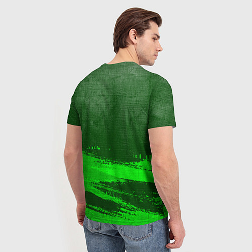 Мужская футболка AC Milan - green gradient посередине / 3D-принт – фото 4