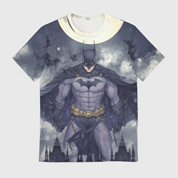 Мужская футболка Бэтмен и полнолуние