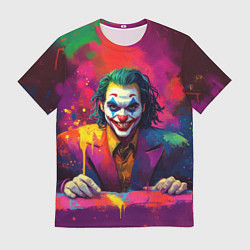 Мужская футболка Джокер в краске