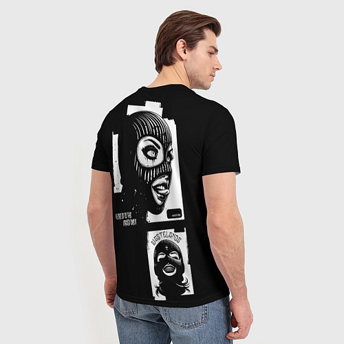 Мужская футболка Crosses with splashes of paint / 3D-принт – фото 4