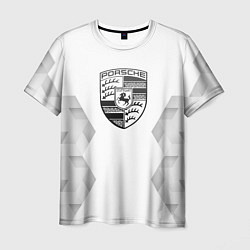 Мужская футболка Porsche white poly