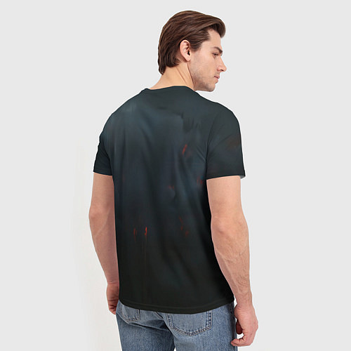 Мужская футболка Джокер в черном фоне / 3D-принт – фото 4