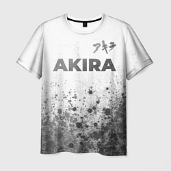 Мужская футболка Akira - white gradient посередине