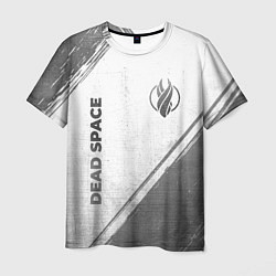 Мужская футболка Dead Space - white gradient вертикально