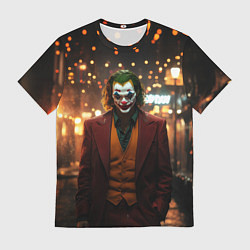 Мужская футболка Джокер в ночном переулке
