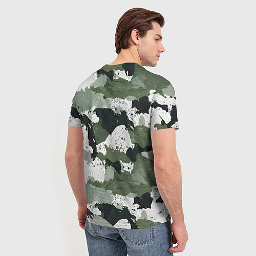 Мужская футболка Камуфляж лучшего мужа / 3D-принт – фото 4