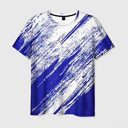 Мужская футболка The color is white and blue