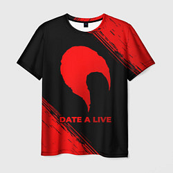 Мужская футболка Date A Live - red gradient