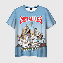 Мужская футболка Metallica - on the ship