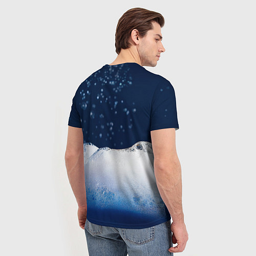 Мужская футболка Резиновая уточка в мыльной пене / 3D-принт – фото 4