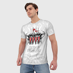 Футболка мужская Русь дружина богатыри, цвет: 3D-принт — фото 2
