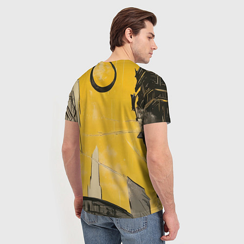 Мужская футболка Черный человек-паук / 3D-принт – фото 4