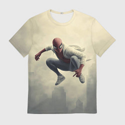 Мужская футболка Человек паук в прыжке
