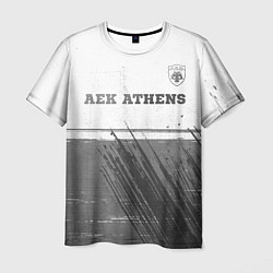 Мужская футболка AEK Athens - white gradient посередине