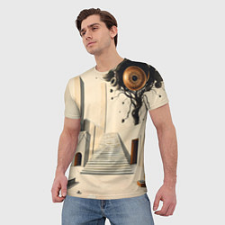 Футболка мужская Архитектурный сюр, цвет: 3D-принт — фото 2