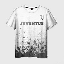 Мужская футболка Juventus - white gradient посередине