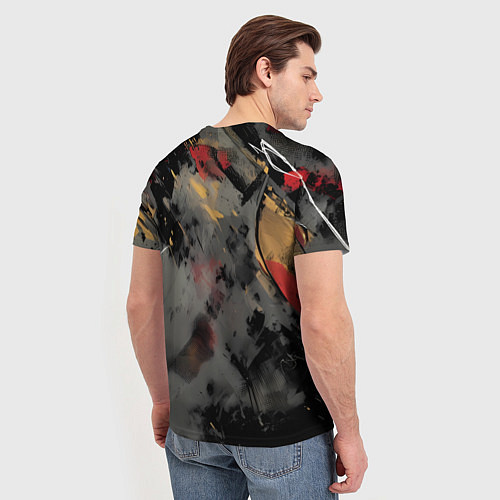 Мужская футболка Человек-паук и красная краска / 3D-принт – фото 4