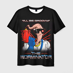 Футболка мужская Jim - worminator, цвет: 3D-принт