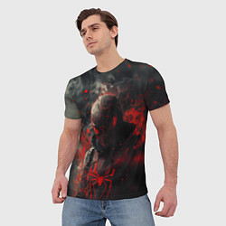 Футболка мужская Black Spider-man, цвет: 3D-принт — фото 2
