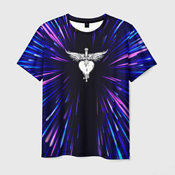 Футболка мужская Bon Jovi neon energy, цвет: 3D-принт