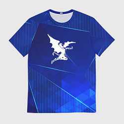 Футболка мужская Black Sabbath blue poly, цвет: 3D-принт