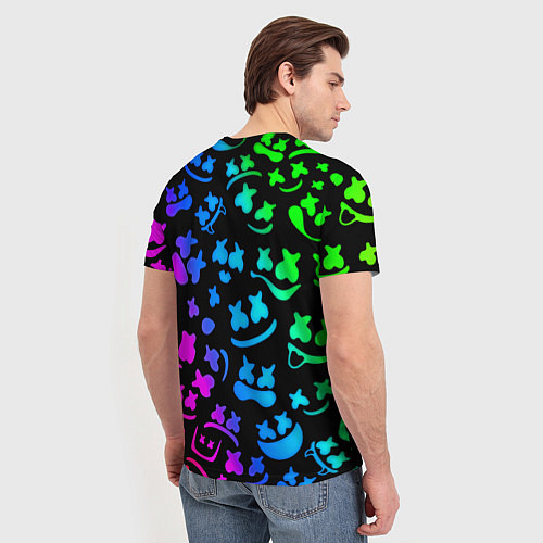 Мужская футболка Marshmello x NASA gradient / 3D-принт – фото 4