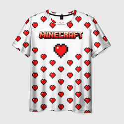 Мужская футболка Minecraft любовь