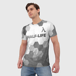 Футболка мужская Half-Life - white gradient посередине, цвет: 3D-принт — фото 2