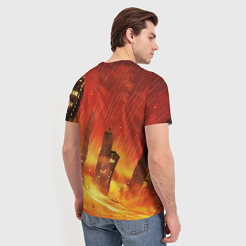 Мужская футболка Бэтмен застыл в воздухе / 3D-принт – фото 4