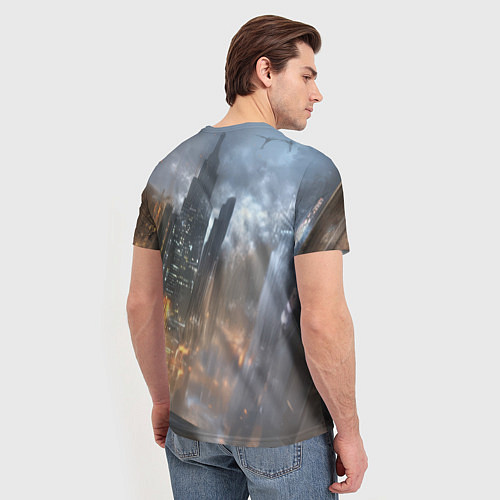 Мужская футболка Бэтмен - старый стиль / 3D-принт – фото 4